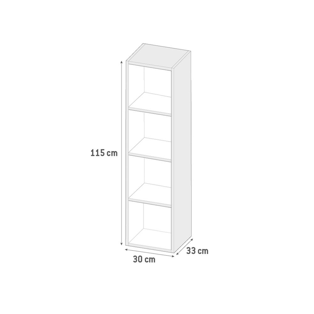 Colonna bagno sospesa Remix 1 anta H 115 colore grigio granito