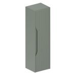 Colonna bagno sospesa Soho 1 anta effetto cannettato colore verde opaco 120x27x35 cm.
