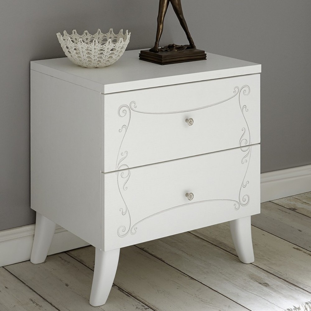 Comodino Ararat bianco