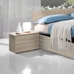 Comodino Manitoba 2 cassetti colore olmo