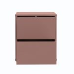 Comodino Medea 2 cassetti in colore terracotta
