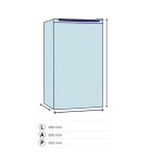 Congelatore verticale DCV08SM3WE0 60 lt a 3 cassetti con porta reversibile classe E bianco Daya