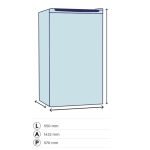 Congelatore verticale DCV21SM3WE0 168lt 4 cassetti e un ripiano con porta reversibile classe E bianco Daya
