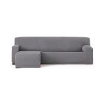 Copridivano Troya elastico penisola sinistra grigio bracciolo corto 250/310