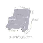 Copripoltrona relax Troya elastico grigio 60-90