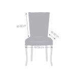 Coprisedia Jaz grigio CONFEZIONE DA 2 PEZZI