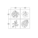 Cornice decorativa natura nero 40x40 cm MT1924181