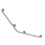 Corrimano angolare di sicurezza 113x55 cm. per disabili colore bianco