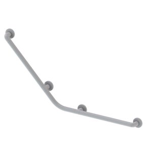 Corrimano angolare di sicurezza 113x55 cm. per disabili colore bianco