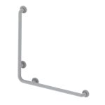 Corrimano angolare di sicurezza 78 x 78 cm per disabili colore bianco