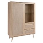 Credenza Bali 53A 2 ante e 2 cassetti effetto vimini
