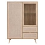 Credenza Bali 53A 2 ante e 2 cassetti effetto vimini