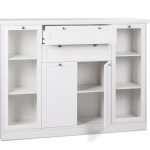 Credenza Landwood 53 bianca con vetrina