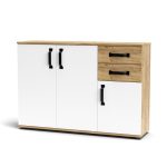 Credenza Mosso MO4 colore rovere e bianco