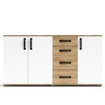 Credenza Mosso MO5 colore rovere e bianco