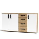 Credenza Mosso MO5 colore rovere e bianco