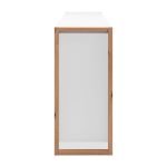 Credenza New Denver3 con 3 cassetti e 3 ante battenti in bianco e rovere