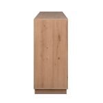 Credenza Phoenix 51A 3 ante e 3 cassetti con struttura rovere e frontali bianco