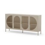 Credenza Tayra in metallo con 4 ante 160 cm. crema
