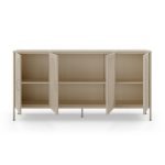 Credenza Tayra in metallo con 4 ante 160 cm. crema