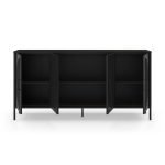 Credenza Tayra in metallo con 4 ante 160 cm. nero