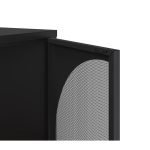 Credenza Tayra in metallo con 4 ante 160 cm. nero