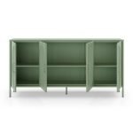 Credenza Tayra in metallo con 4 ante 160 cm. verde menta