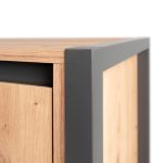 Credenza alta Denver 51 L120XP40XH140 quercia antracite