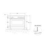 Cucina Bertazzoni AMN964IEXE 90x60 con piano a induzione e forno elettrico multifunzionale inox classe A