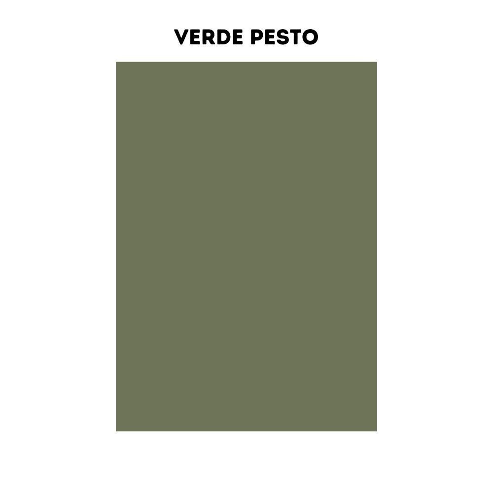 Cucina Iris Lusso 360 cm noce stelvio verde pesto con elettrodomestici reversibile