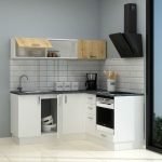 Cucina angolare Cassino bianca 180x160 reversibile