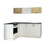 Cucina angolare Cassino bianca 180x160 reversibile