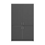 Cucina monoblocco Fold Evolution struttura e ante a libro antracite