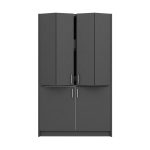 Cucina monoblocco Fold Evolution struttura e ante a libro antracite