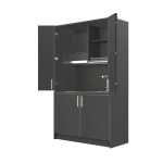 Cucina monoblocco Fold Evolution struttura e ante a libro antracite