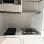 Cucina monoblocco Fold Evolution struttura e ante a libro antracite