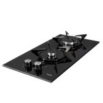 Cucinino 120 cm 2 ante bianco larice lavello e piano cottura a gas 120x60x85H