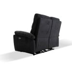Divano 2 posti Brienz 2 recliner elettrici grigio scuro D603