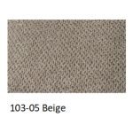 Divano 3 posti Nutmeg con pouff in tessuto Mia 103-05 beige