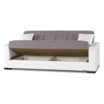 Divano 3 posti letto contenitore Malpensa visone 05-811