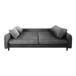 Divano Abra marrone chiaro Milano 05 3 posti funzione letto