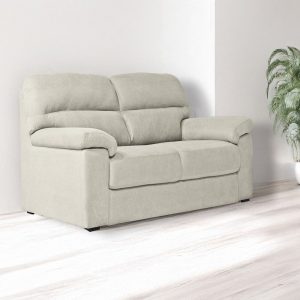 Divano Alenda 2 posti fisso con piedini quadrati colore Roma 05 beige