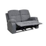 Divano Chicago 2 posti reclinabile grigio Twist 20