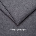 Divano Chicago 3 posti reclinabile grigio Twist 20