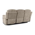 Divano Chicago 3 posti reclinabile in tessuto Barrel 09 cappuccino