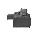 Divano Como II con penisola contenitore grigio Twist20