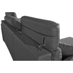 Divano Como II con penisola contenitore grigio Twist20