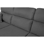 Divano Como II con penisola contenitore grigio Twist20