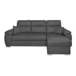 Divano Como II con penisola contenitore grigio Twist20