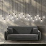 Divano Crown 3 posti ecopelle effetto nuvolato grigio 07-619  215x94x98h cm.